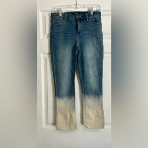 Nine West Ombre Blue to Tan Skinny Jeans